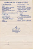 Matchbook Cover - Zaritas restaurant Mexican Food 40 Strike