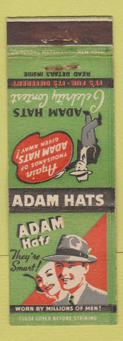 Matchbook Cover - Adam Hats Celebrity Contest
