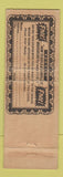 Matchbook Cover - Westinghouse Sewing Machine