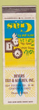 Matchbook Cover - Devers Tile Kitchen gas propane Canton OH WEAR