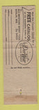 Matchbook Cover - Mid Western Sport Togs Clothes Berlin WI