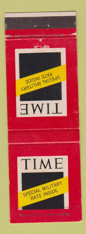 Matchbook Cover - Time Magazine Military Rate