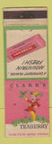 Matchbook Cover - Clark's Teaberry Chewing Gum DD Bean