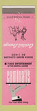 Matchbook Cover - Caminati's Restaurant Cleveland OH