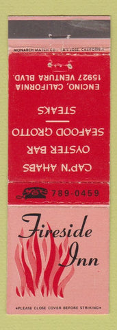 Matchbook Cover - Fireside Inn Encino CA
