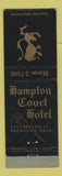 Matchbook Cover - Hampton Court Hotel Brookline MA