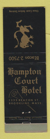 Matchbook Cover - Hampton Court Hotel Brookline MA