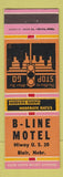 Matchbook Cover - B Line Motel Blair NE #1