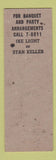 Matchbook Cover - Conner Streicher American Legion Annville PA