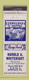 Matchbook Cover - Harold Whitenight Grocery Danville PA WEAR