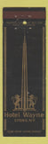 Matchbook Cover - Hotel Wayne Lyons NY