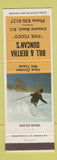 Matchbook Cover - Bill and Bertha Duncan's Crescent Beach BC Snow Skiing