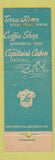 Matchbook Cover - Hotel Laguna Beach CA