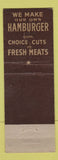 Matchbook Cover - Stew Harrison's Fountain Hamburgers