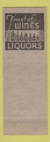 Matchbook Cover - Kelly's Liquor Carl's News Schenectady NY