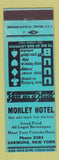 Matchbook Cover - Morley Hotel Chemung NY