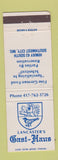Matchbook Cover - Gast Haus Lancaster's Southwest City MO