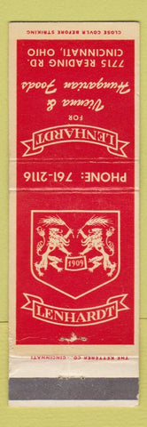 Matchbook Cover - Lenhardt Hungarian Restaurant Vienna Cincinnati OH