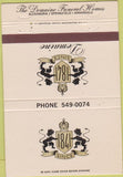 Matchbook Cover - Demaine Funeral Homes Alexandria VA 40 Strike