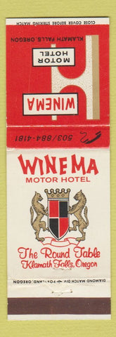 Matchbook Cover - Winema Motor Hotel Klamath Falls OR