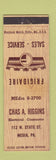 Matchbook Cover - Chas Higgins Frigidaire Appliances Media PA