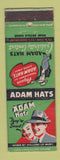 Matchbook Cover - Adam Hats Celebrity Contest