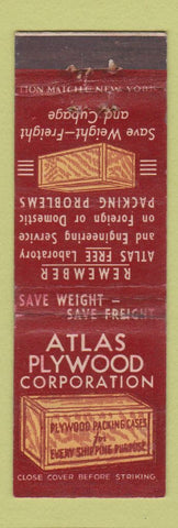 Matchbook Cover - Atlas Plywood Boston MA WEAR