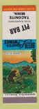 Matchbook Cover - Pit Bar Taconite MN