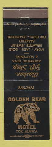 Matchbook Cover - Golden Bear Motel Tok AK