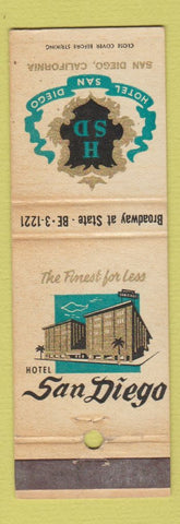 Matchbook Cover - Hotel San Diego CA WEAR