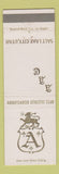 Matchbook Cover - Ambassador Athletic Club Salt Lake City UT
