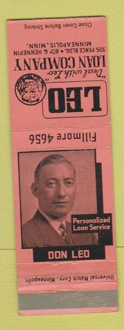 Matchbook Cover - Leo Loan Company Minneapolis MN