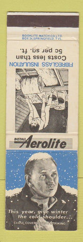 Matchbook Cover - Aerolite Fiberglass Insulation South Africa girlie