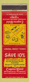 Matchbook Cover - Eugene Ward Jewelry Milwaukee Green Bay Appleton WI