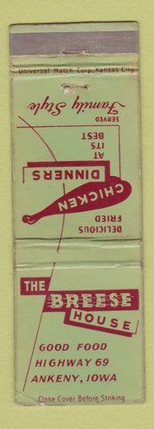 Matchbook Cover - Breese House Ankeny IA WEAR
