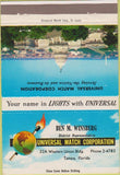 Matchbook Cover - US Capitol Universal Match Tampa FL Ben Winsberg 40 Strike