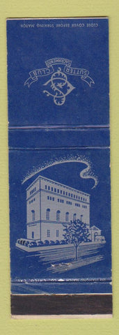 Matchbook Cover - Sutter Club Sacramento CA