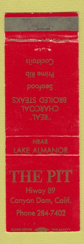 Matchbook Cover - The Pit Canyon Dam CA