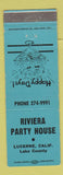 Matchbook Cover - Riviera Party House Lucerne CA girlie
