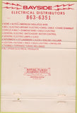 Matchbook Cover - Bayside Electrical Distributors San Francisco CA 40 Strike