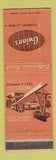 Matchbook Cover - Gwinn's Restaurant Pasadena CA