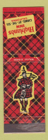 Matchbook Cover - Highlands Inn Carmel by the Sea CA