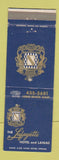 Matchbook Cover - Lafayette Hotel Long Beach CA