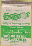 Matchbook Cover - Hoisting Equipment Cleveland OH 40 Strike