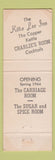 Matchbook Cover - Copper Kettle Coffee Shop Kittie Lee Inn Bishop CA WEAR