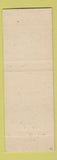 Matchbook Cover - Zettle Sunoco oil gas Milton PA Trailer Park
