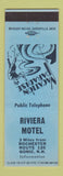 Matchbook Cover - Riviera Motel Gonic NH