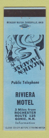 Matchbook Cover - Riviera Motel Gonic NH
