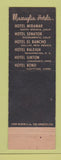 Matchbook Cover - Hotel Bond Hartford CT