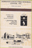 Matchbook Cover - Milwaukee County War Memorial Center WI 40 Strike